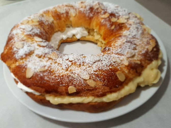 Tarta con nata
